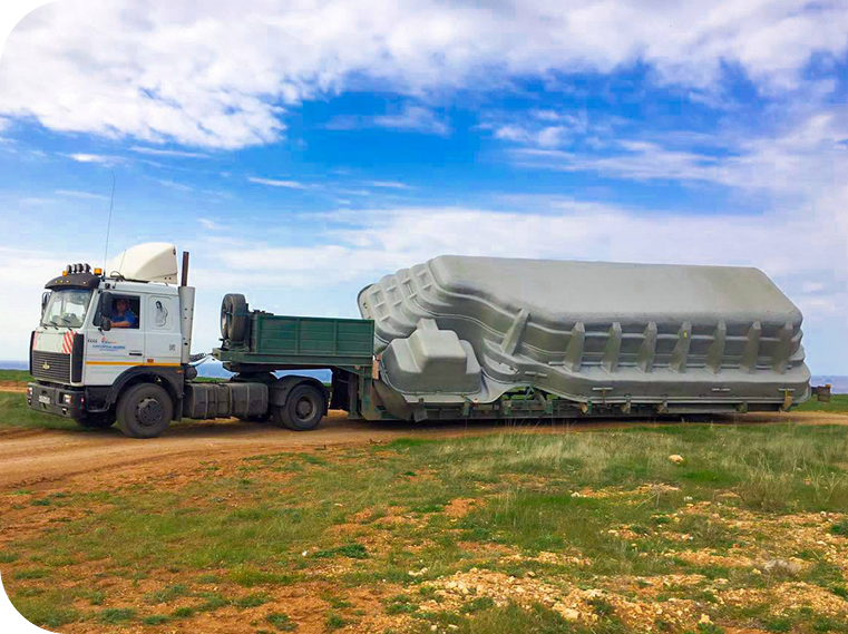 Грузовик с бассейном